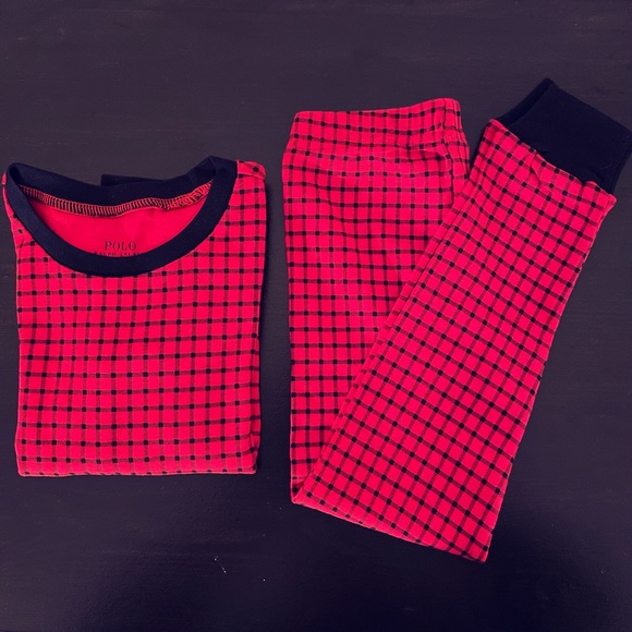 POLO Ralph Lauren Red/Black Checkered Toddler PJs - Picture 6 of 6